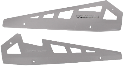 PRO ARMOR Rock Sliders Ghost Grey Pol P141221GG-728