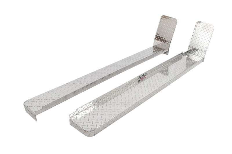 Deezee 08-14 Ford Econoline/E-Series Van Running Board Cab Section Brite-Tread Aluminum (Front Door) DZ 2045