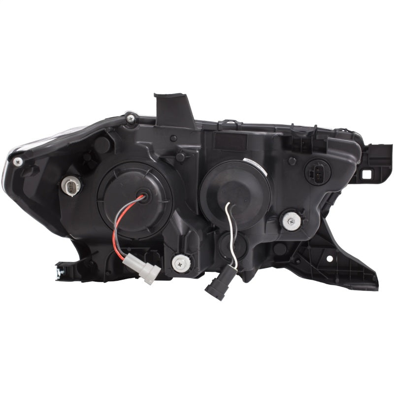 ANZO 2016-2017 Toyota Tacoma Projector Headlights w/ Plank Style Black w/ Amber 111377