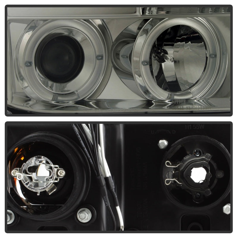 Spyder Toyota Tundra 07-13 Projector Headlights LED Halo LED Smke PRO-YD-TTU07-HL-SM 5012043