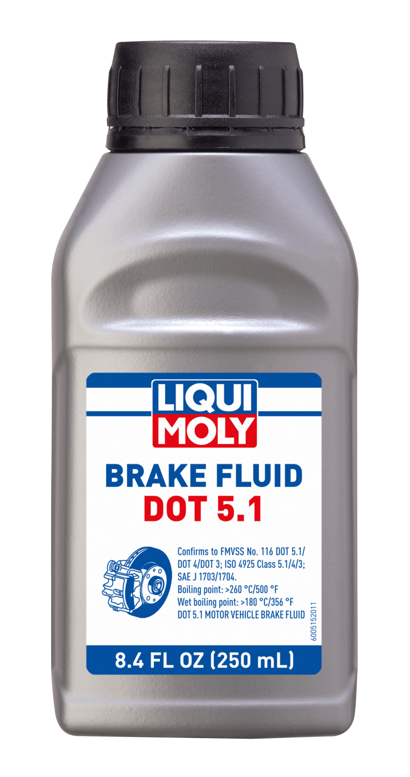 LIQUI MOLY 250mL Brake Fluid DOT 5.1 Case of 24 Units 20158