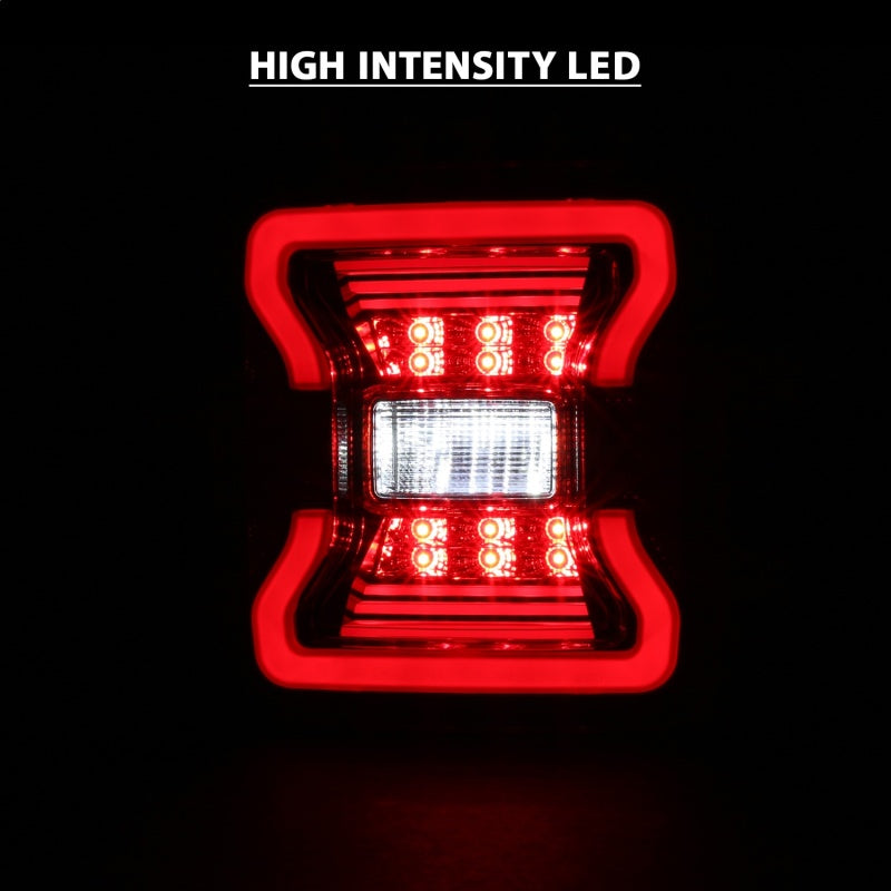 ANZO 18-19 Jeep Wrangler JL LED Taillights Black 311295