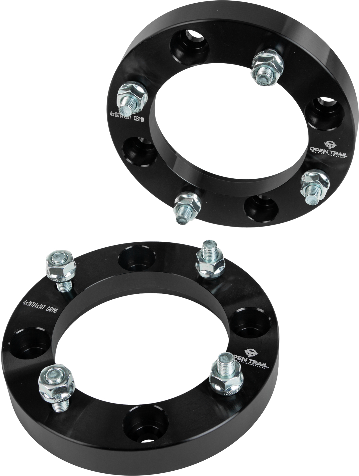 OPEN TRAILWheel Spacer 1" 4/137 Stud: 10mm X 1.25mmAC-06652BK