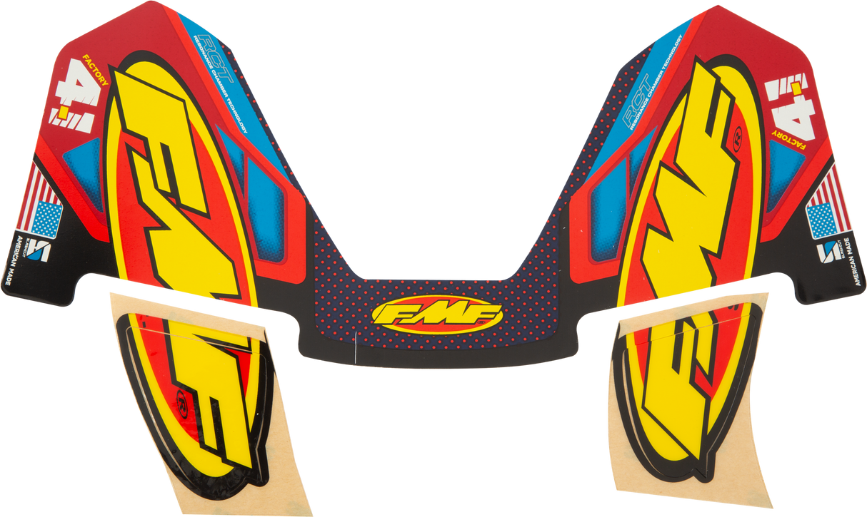 FMF 4.1 Titanium Rct Wrap Decal 14841