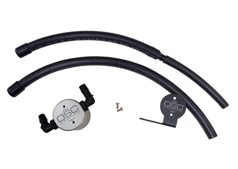 J&L 07-21 Toyota Tundra 5.7L Driver Side Oil Separator 3.0 - Clear Anodized 3105D-C