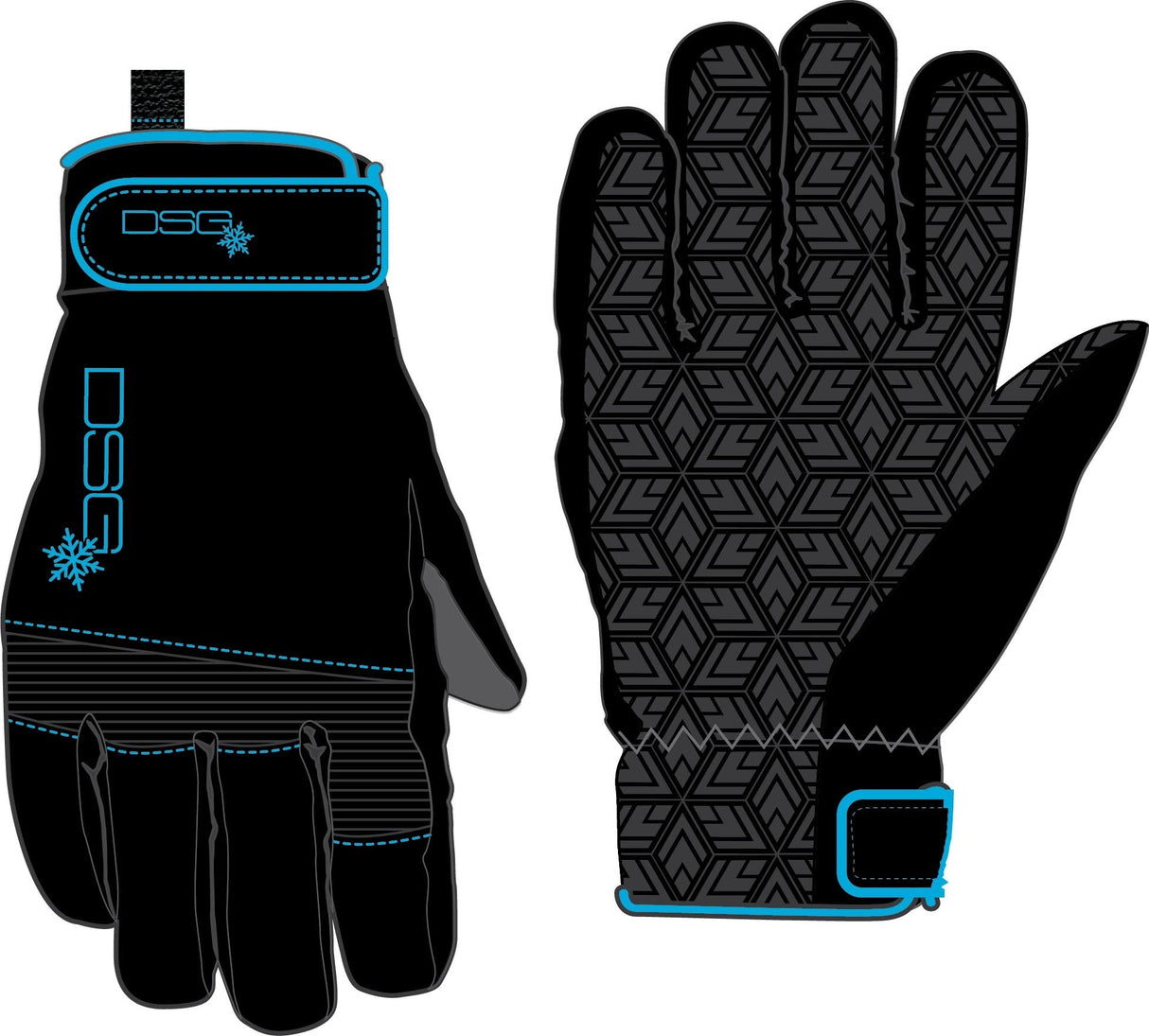 DSG Versa Style Gloves Blue Md 98860