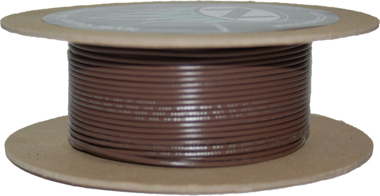 NAMZ CUSTOM CYCLE#18-Gauge Brown 100' Spool Of Primary WireNWR-1-100
