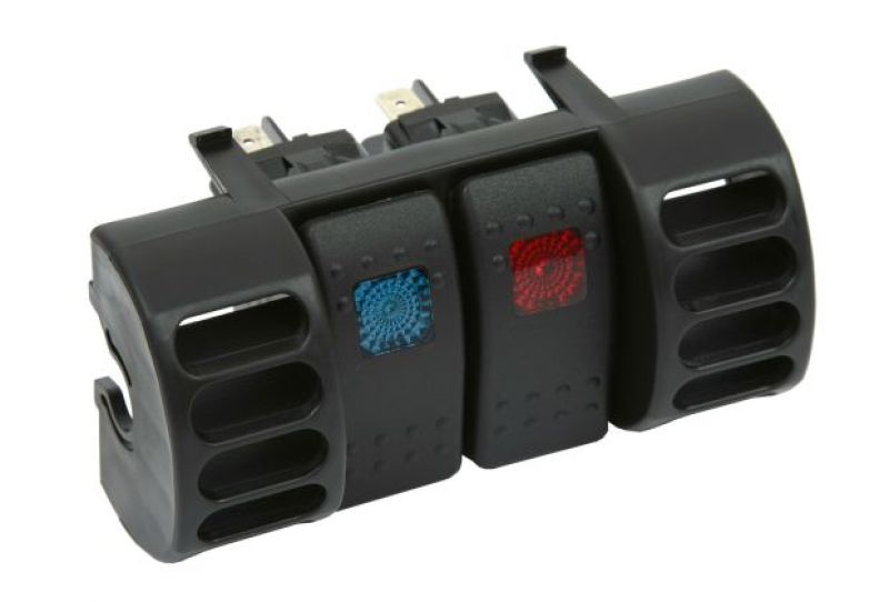 Daystar 1984-2001 Jeep Cherokee XJ 2WD/4WD - Air Vent Switch Panel (Includes Blue & Red Switches) KJ71036BK