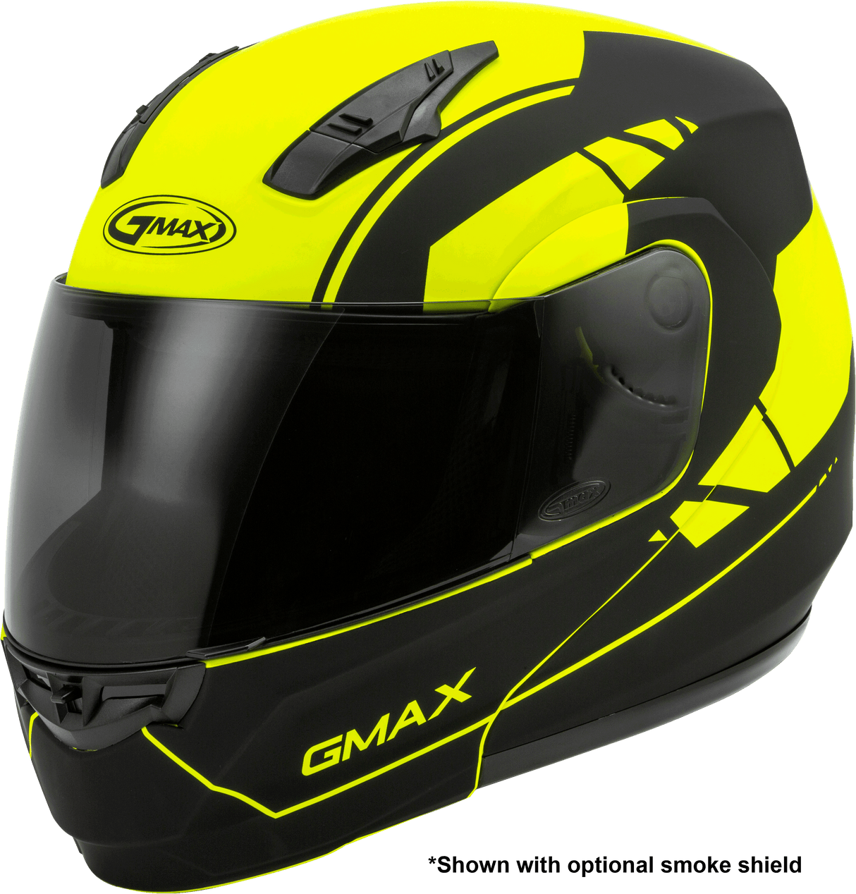 GMAX Md-04 Modular Article Helmet Matte Hi-Vis/Black 3x G1042749
