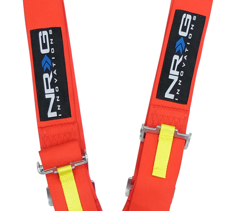 NRG SFI 16.1 5PT 3in. Seat Belt Harness / Cam Lock - Red SBH-RS5PCRD