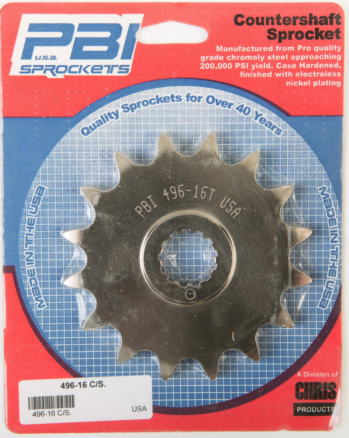 PBIFront Cs Sprocket Steel 16t-630 Kaw/Suz496-16