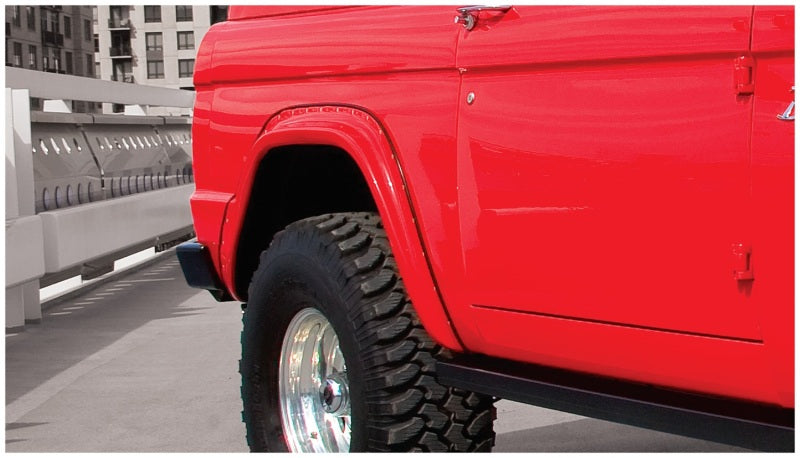Bushwacker 66-77 Ford Bronco Cutout Style Flares 2pc - Black 20002-07