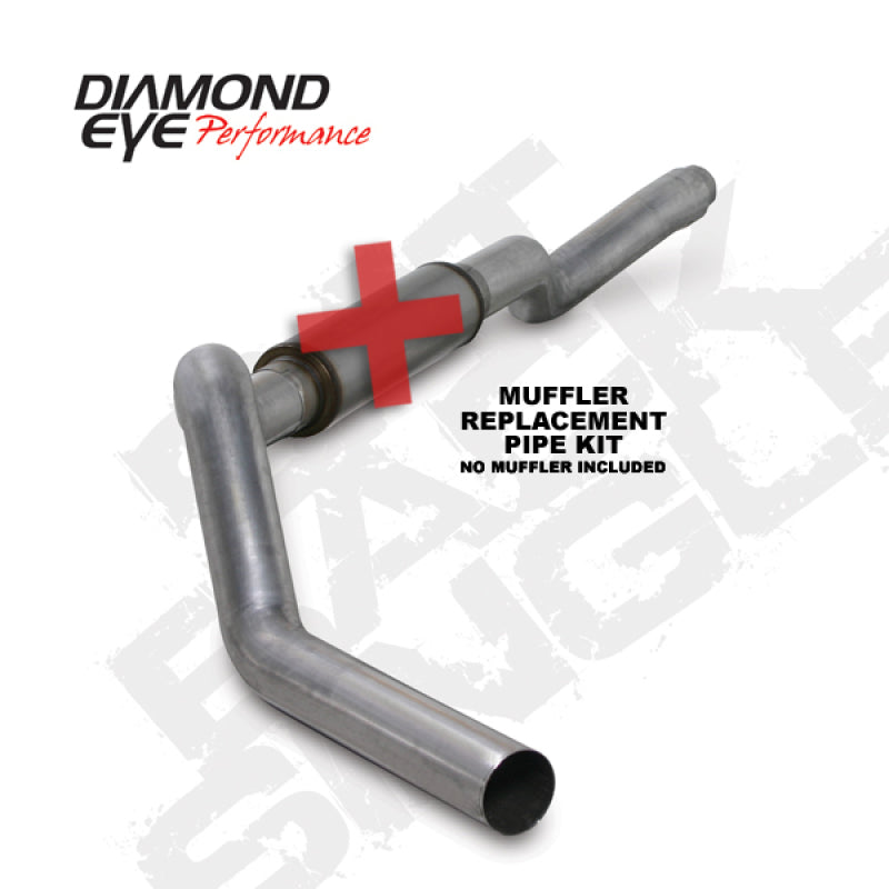 Diamond Eye KIT 5in CB MFLR RPLCMENT PIPE SGL AL: 2006-2007.5 CHEVY 6.6L 2500/3500 K5126A-RP