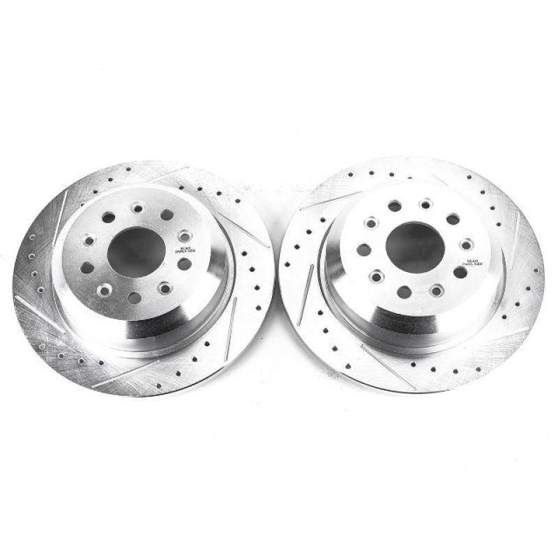 Power Stop 18-19 Jeep Wrangler Rear Evolution Drilled & Slotted Rotors - Pair AR8388XPR