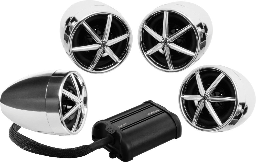 BOSS AUDIO Mc650b Speaker System 1200w Chrome MC650B