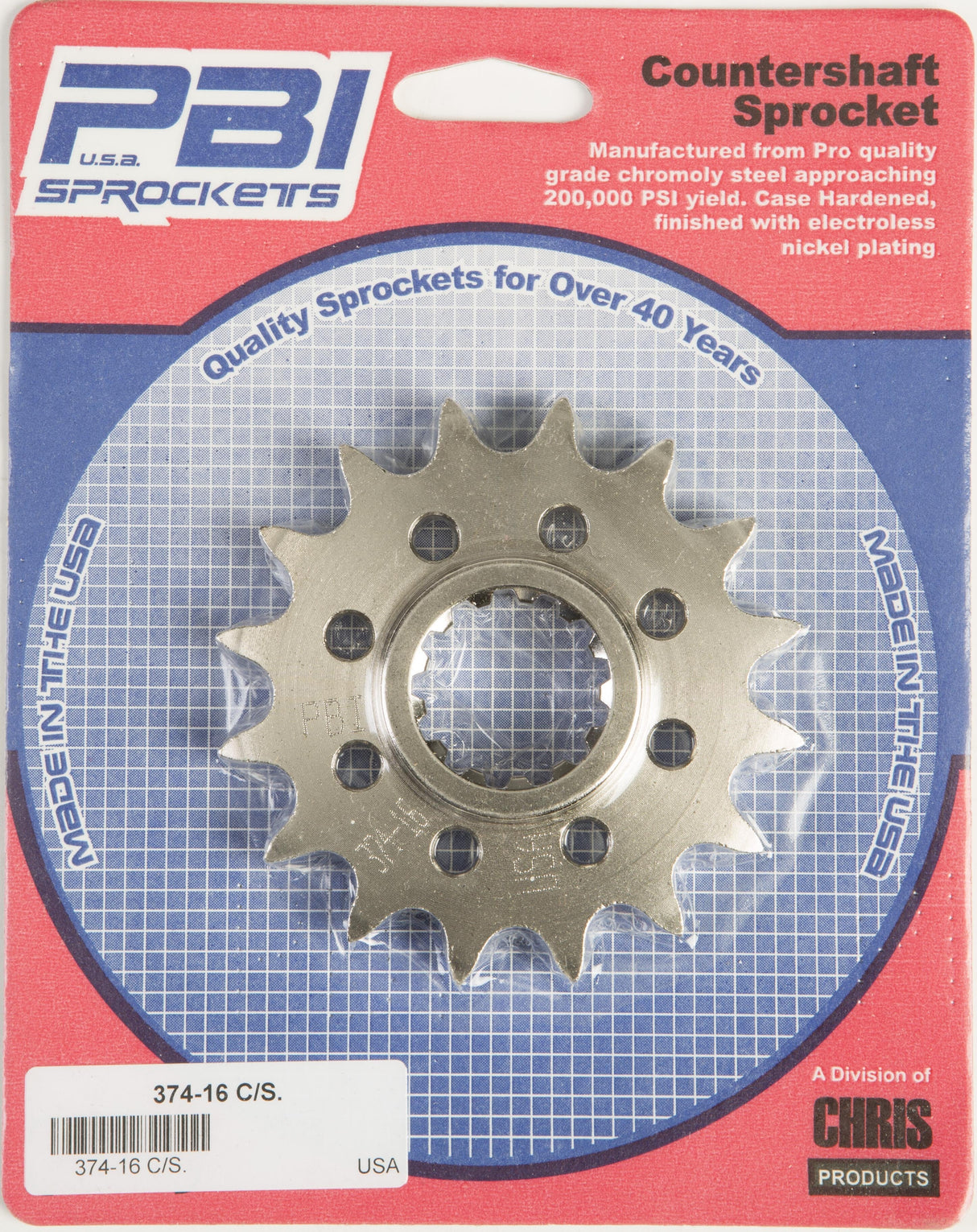 PBIFront Cs Sprocket Steel 16t-530 Hon374-16