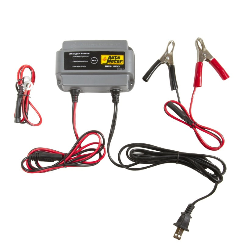 Autometer Battery Charger/Maintainer 12V/1.5A BEX-1500