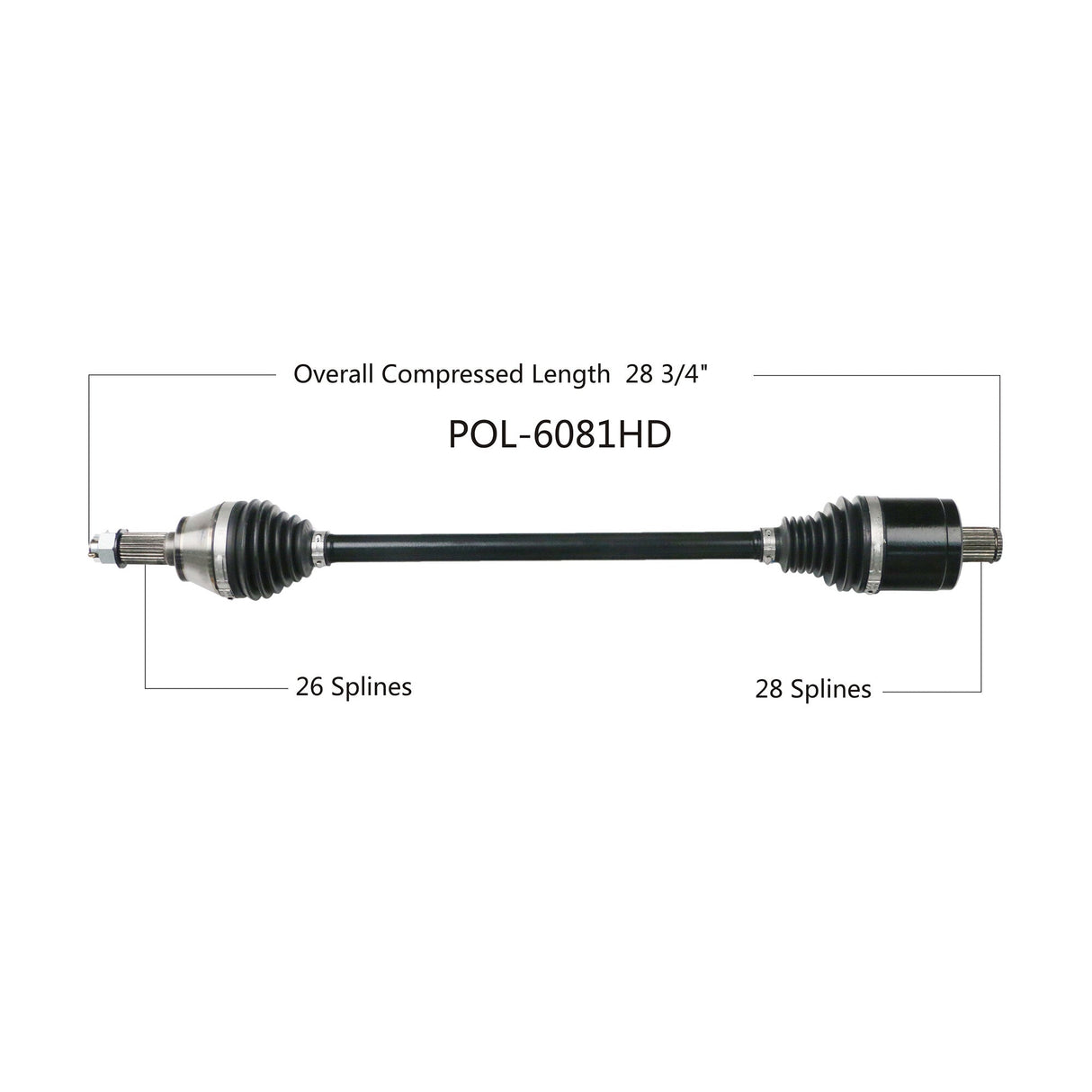 OPEN TRAILHd 2.0 Axle RearPOL-6081HD