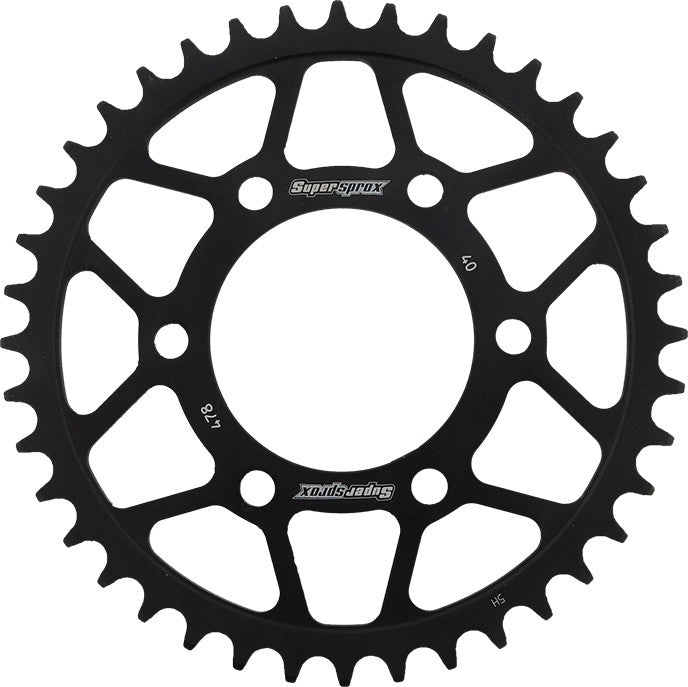 SUPERSPROX Rear Sprocket Steel 40t-520 Blk Kaw/Pol RFE-478-40-BLK