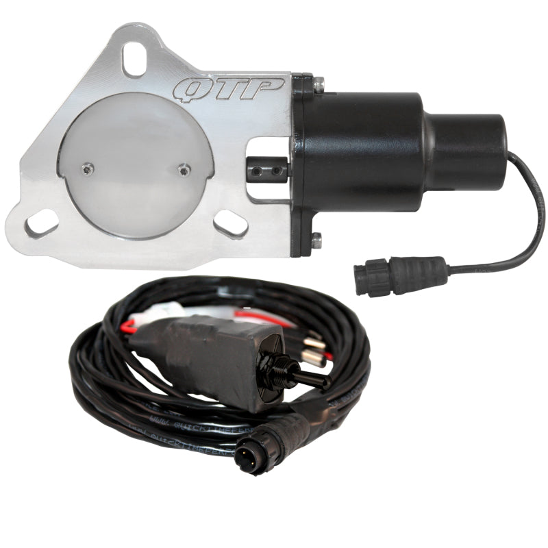 QTP 3in Bolt-On QTEC Electric Cutout Valve - Single QTEC30