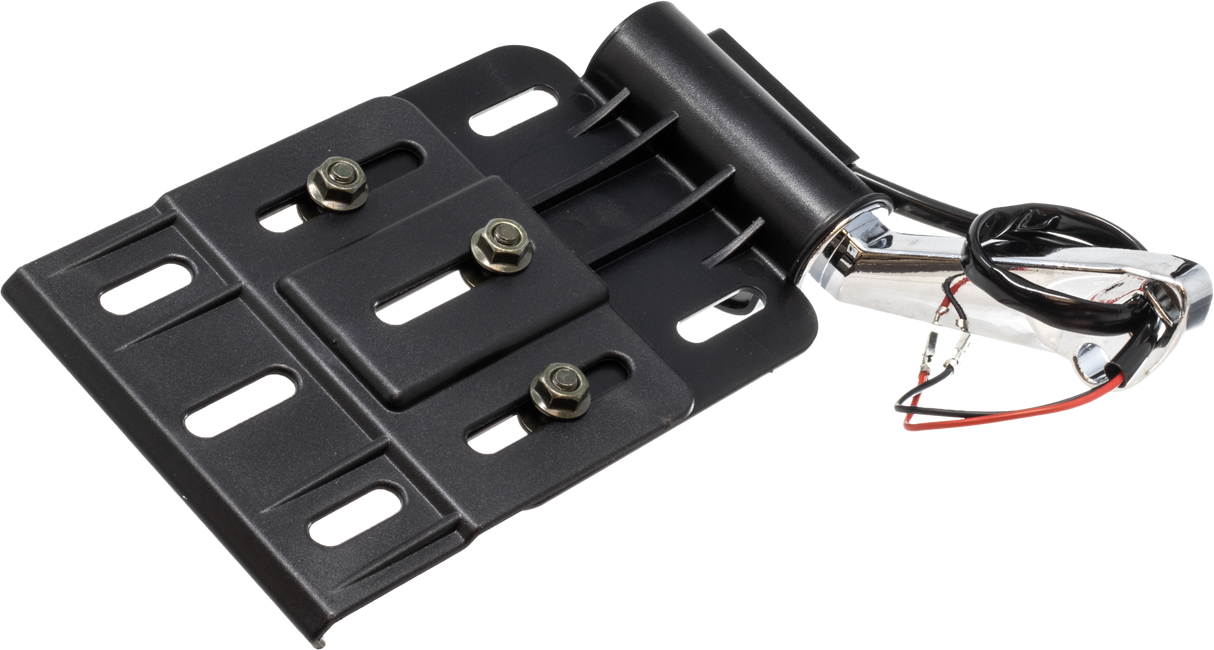 LETRIC LIGHTING COFoldable Tag Mount W Light Blk/ChrLLC-XLD-SMT