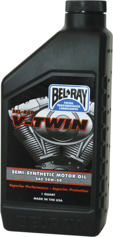 BEL-RAY V-Twin Semi-Synthetic Motor Oi L 20w-50 1qt 96910-BT1QB
