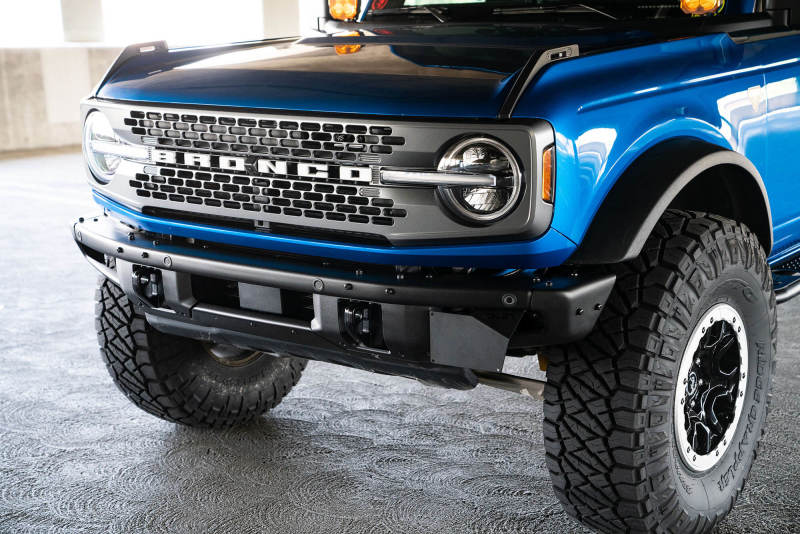 DV8 Offroad 21-22 Ford Bronco Factory Front Bumper License Relocation Bracket - Side LPBR-02