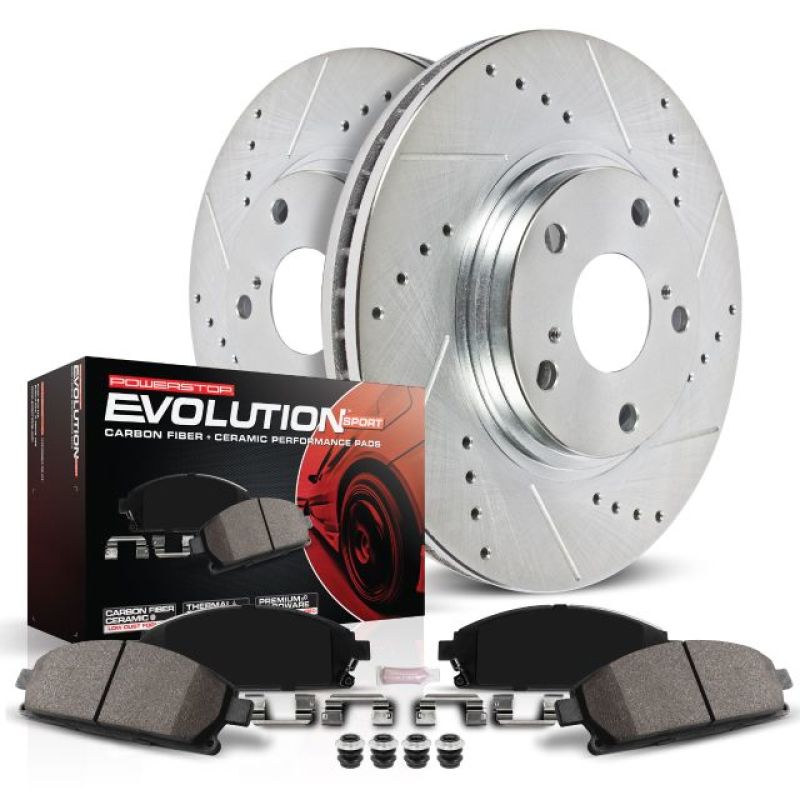 Power Stop 97-01 Acura Integra Front Z23 Evolution Sport Brake Kit K704