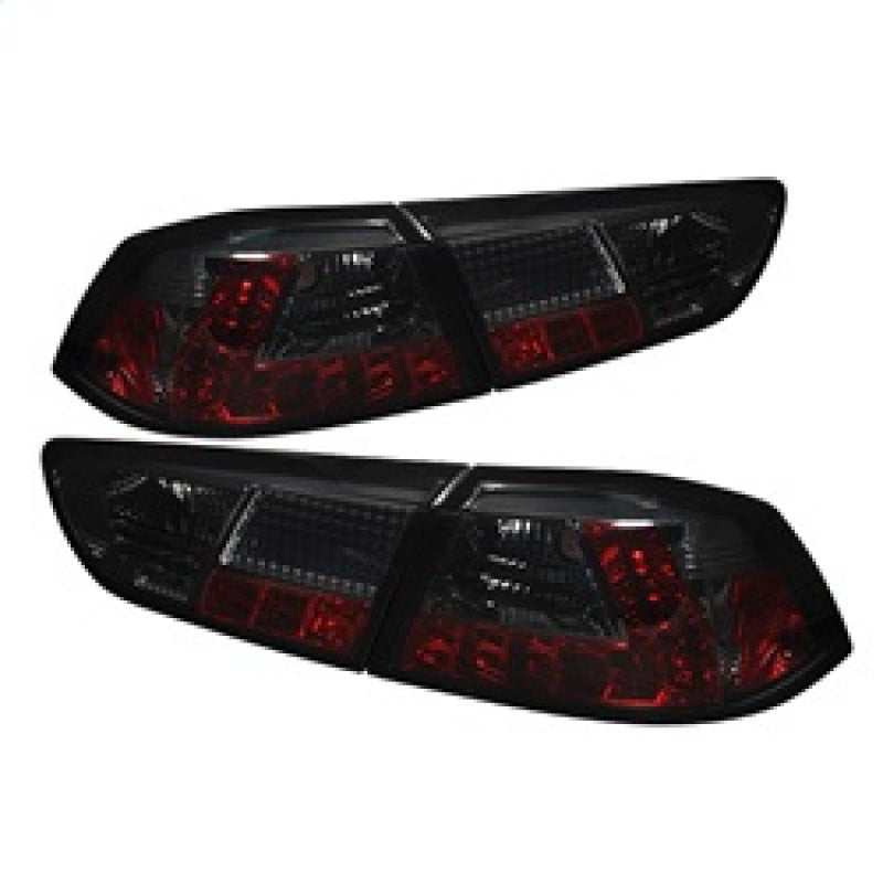 Spyder Mitsubishi Lancer/Evolution X 08-14 LED Tail Lights Smke ALT-YD-MITEVO1008-LED-SM 5030399