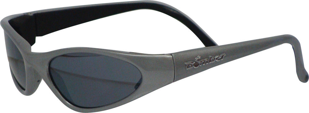 BOMBER K-Bomb Youth Sunglasses Metall Ic Silver W/Mirror Lens KMS5