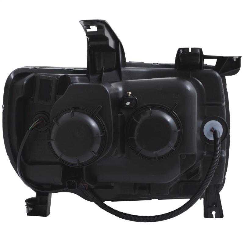 ANZO 2015+ GMC Canyon Projector Headlights w/ Plank Style Design Black w/ Amber 111381