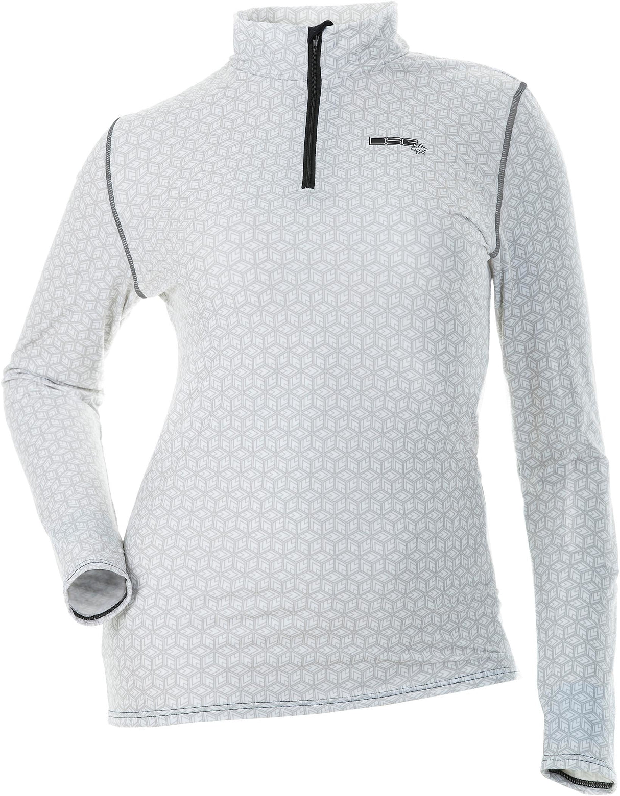 DSG D Tech Base Layer Shirt White Snowflake Md 98883