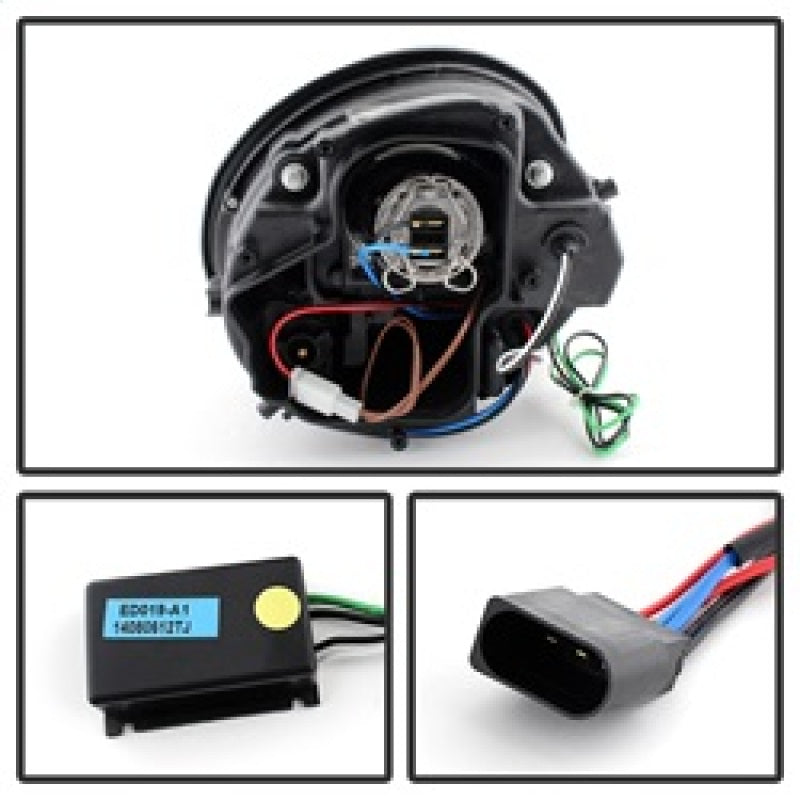 Spyder Volkswagen Beetle 1998-2005 Projector Headlights DRL Chrome PRO-YD-VB98-DRL-C 5080554