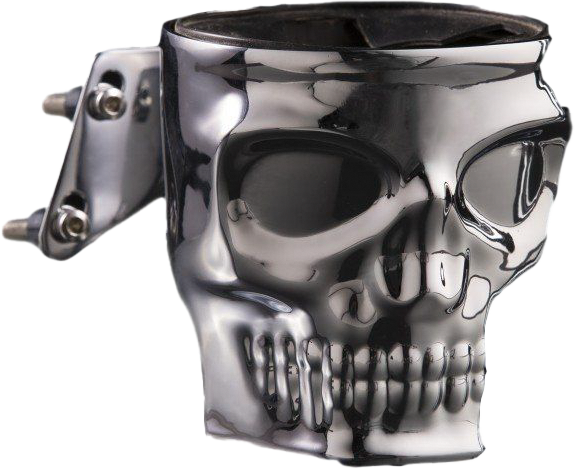 KRUZER KADDYSkull Perch Mount Holder Chrome1025