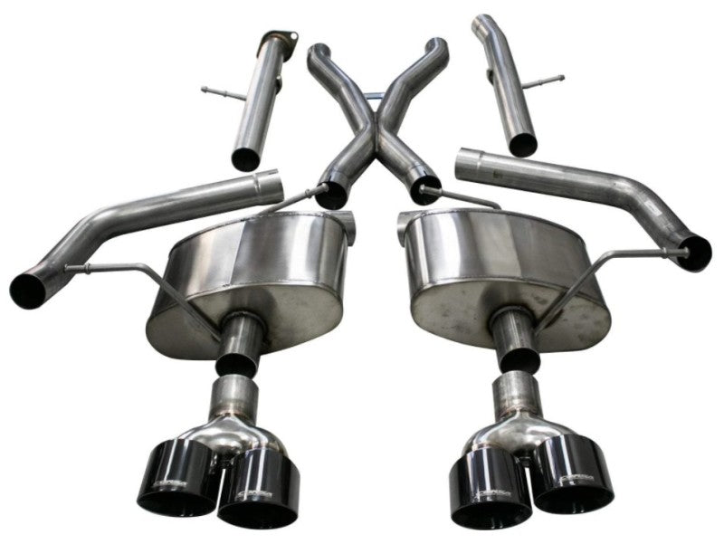 Corsa 18-20 Jeep Grand Cherokee TrackHawk 6.2L Xtreme Cat-Back Dual Rear Exit w/4.5in Black Tips 21052BLK