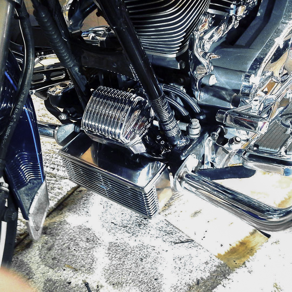 ULTRACOOL Front Mount Oil Cooler Tc Touring `09-16 Chrome RF-2SS