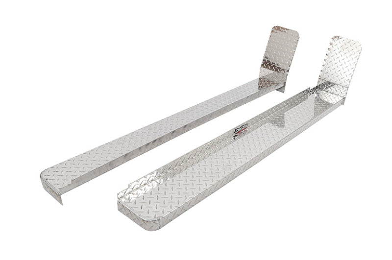 Deezee 08-14 Ford Econoline/E-Series Van Running Board Cab Section Brite-Tread Aluminum (Front Door) DZ 2045