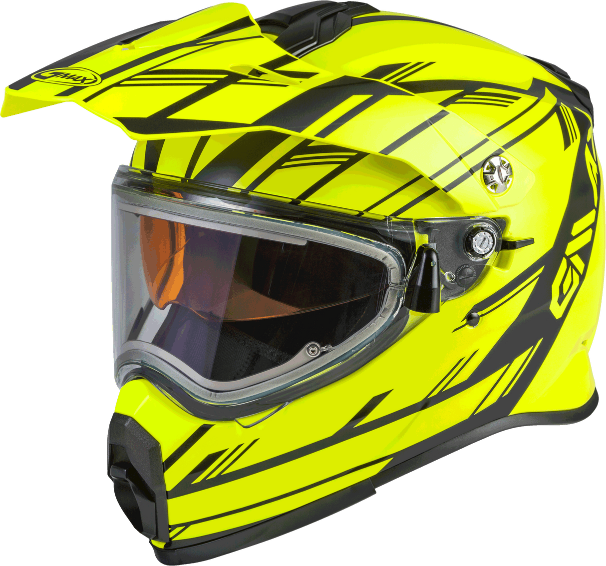 GMAX At-21s Epic Snow Helmet W/Elec Shield Matte Hi-Vis/Black Xl G4211747