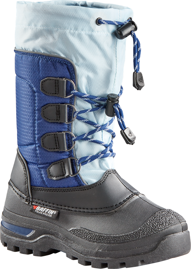 BAFFIN Junior Pinetree Boots Twilight Blue Sz 07 SNTR-J026-TAH-07