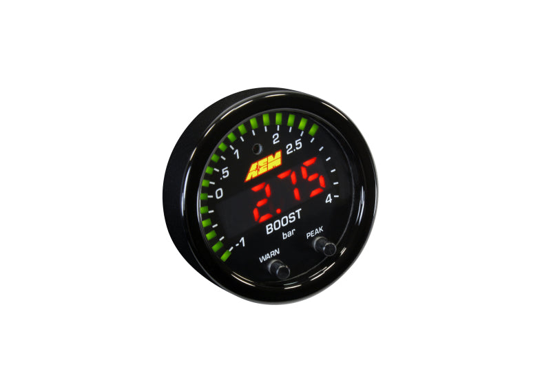 AEM X-Series Boost Pressure -30inHg 60psi Gauge Kit 30-0308