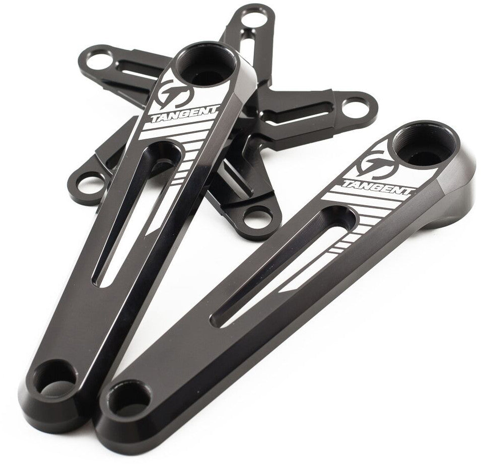 TANGENT Mini Alloy Crank 125mm 5 Bolt Black 13-1125
