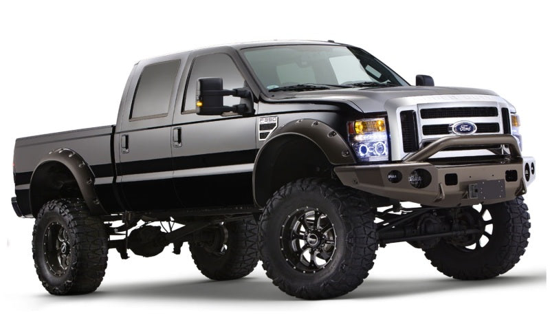 Bushwacker 08-10 Ford F-250 Super Duty Cutout Style Flares 2pc - Black 20047-02
