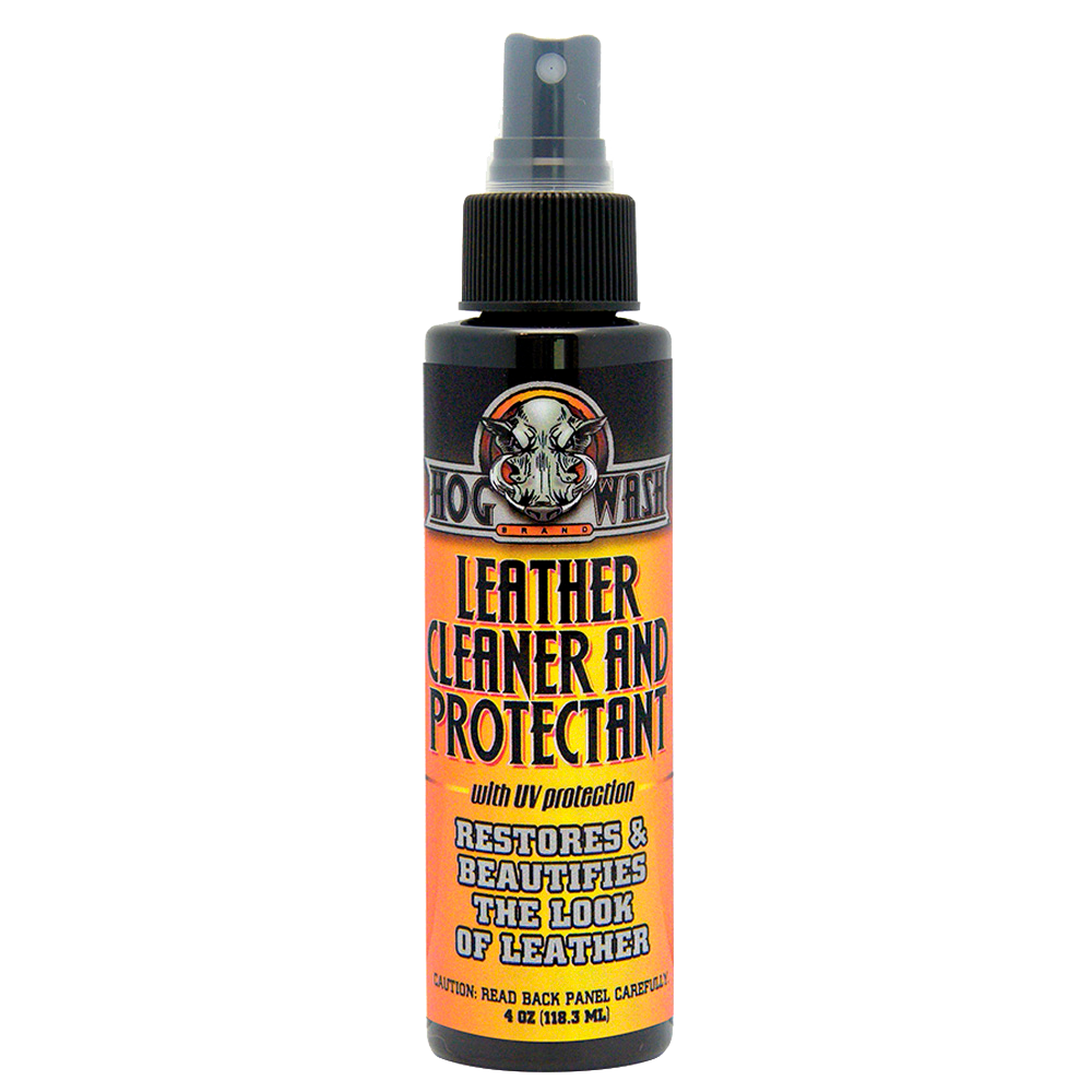 HOG WASH Leather Cleaner & Protectant W/Uv Protection 4oz HW0547