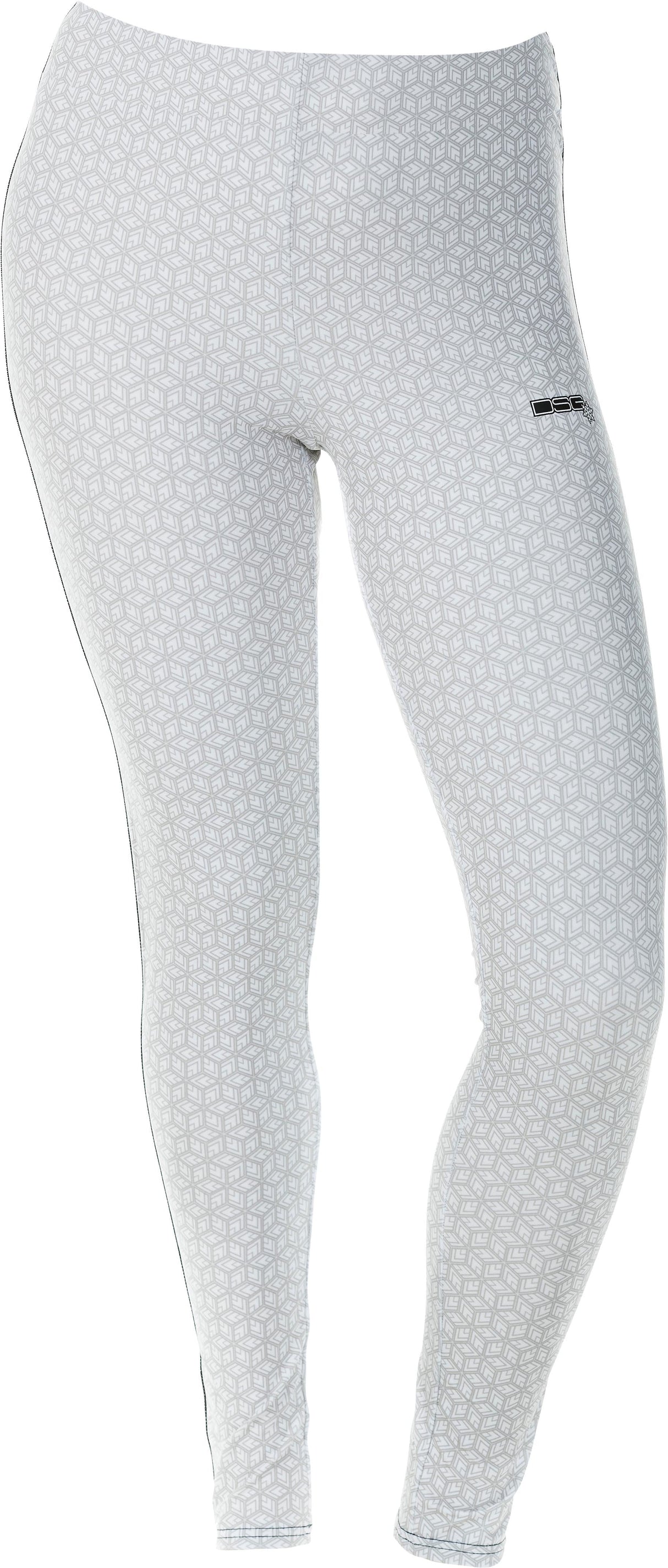 DSG D Tech Base Layer Pant White Snowflake Md 98899