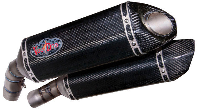 VOODOO Performance Series Exhaust Dual Carbon/Ti Muffler VPE1198K7CF