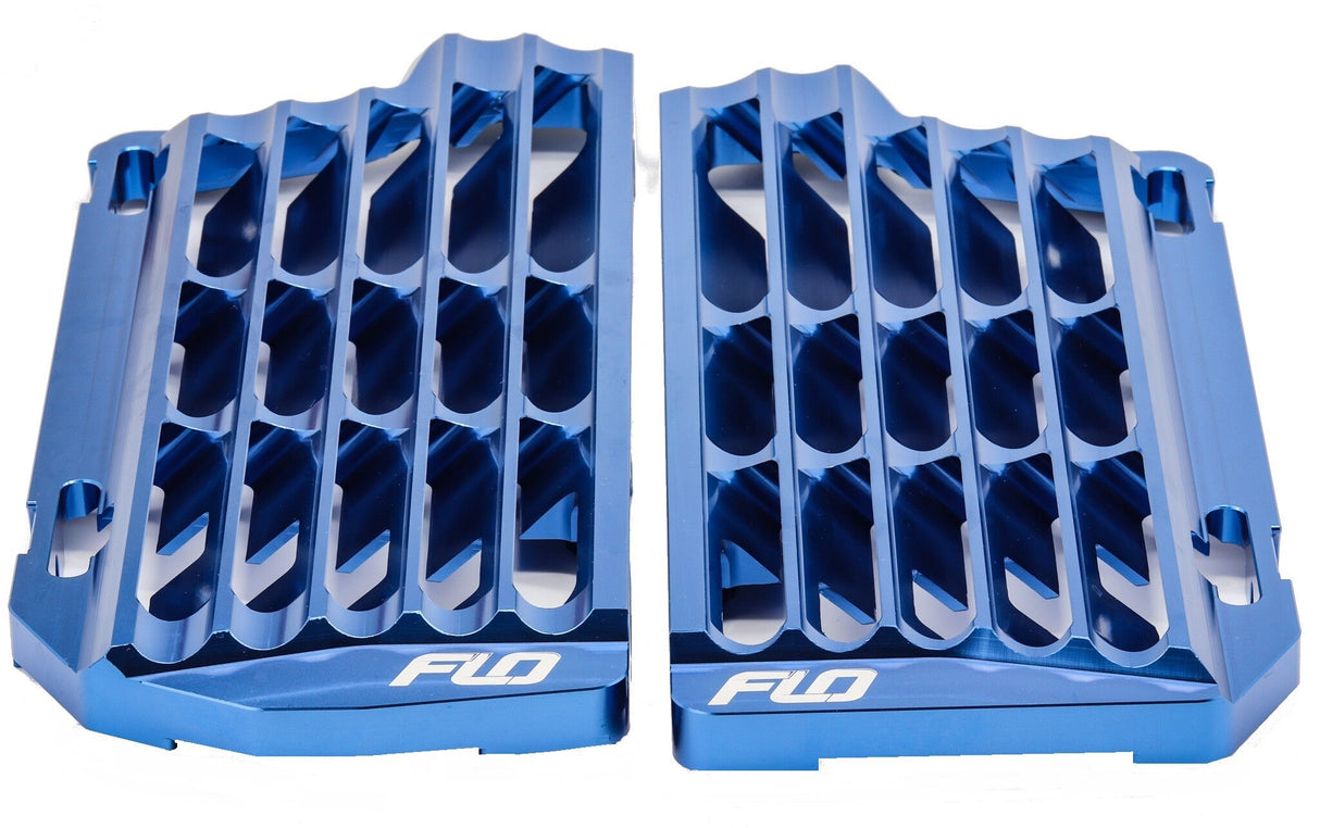 FLO MOTORSPORTS High Flow Radiator Braces Blue FLO756BLU