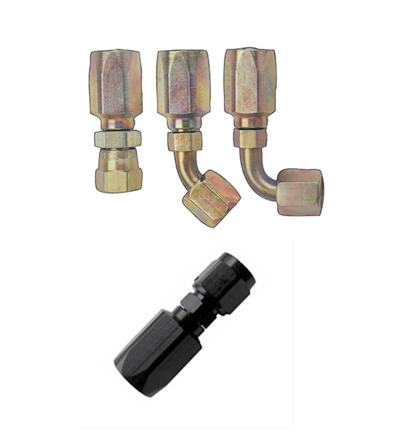 Fragola -6AN x 45 Degree Hose End - Power Steering 254506