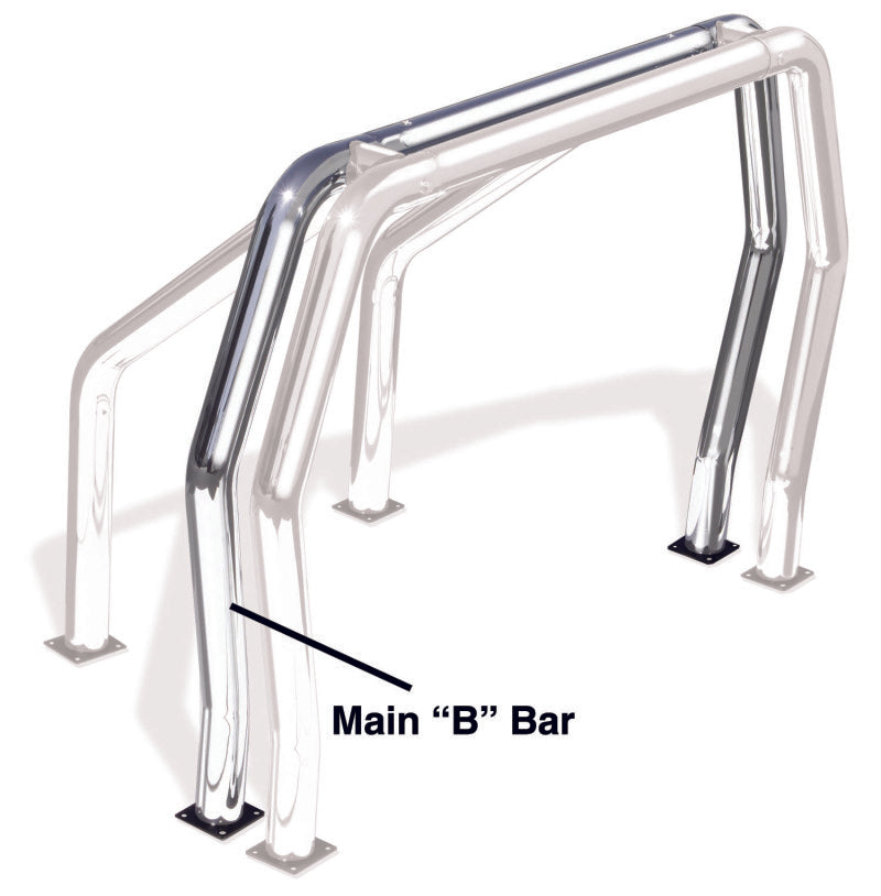Go Rhino RHINO Bed Bar - Rear Main B bar - Chrome 90002C