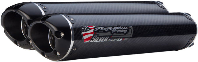 TBR M-2 Silver Series Dual S/O Exhaust System (Carbon Fiber) 005-1820405V-S
