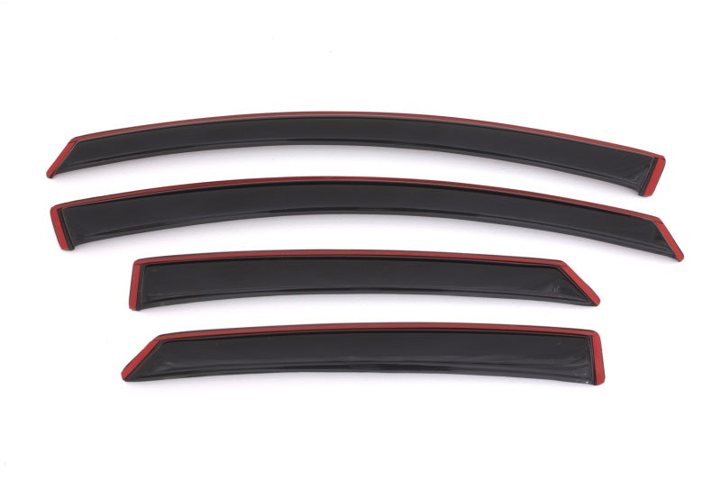 AVS 13-18 Ford Fusion Ventvisor In-Channel Front & Rear Window Deflectors 4pc - Smoke 194714